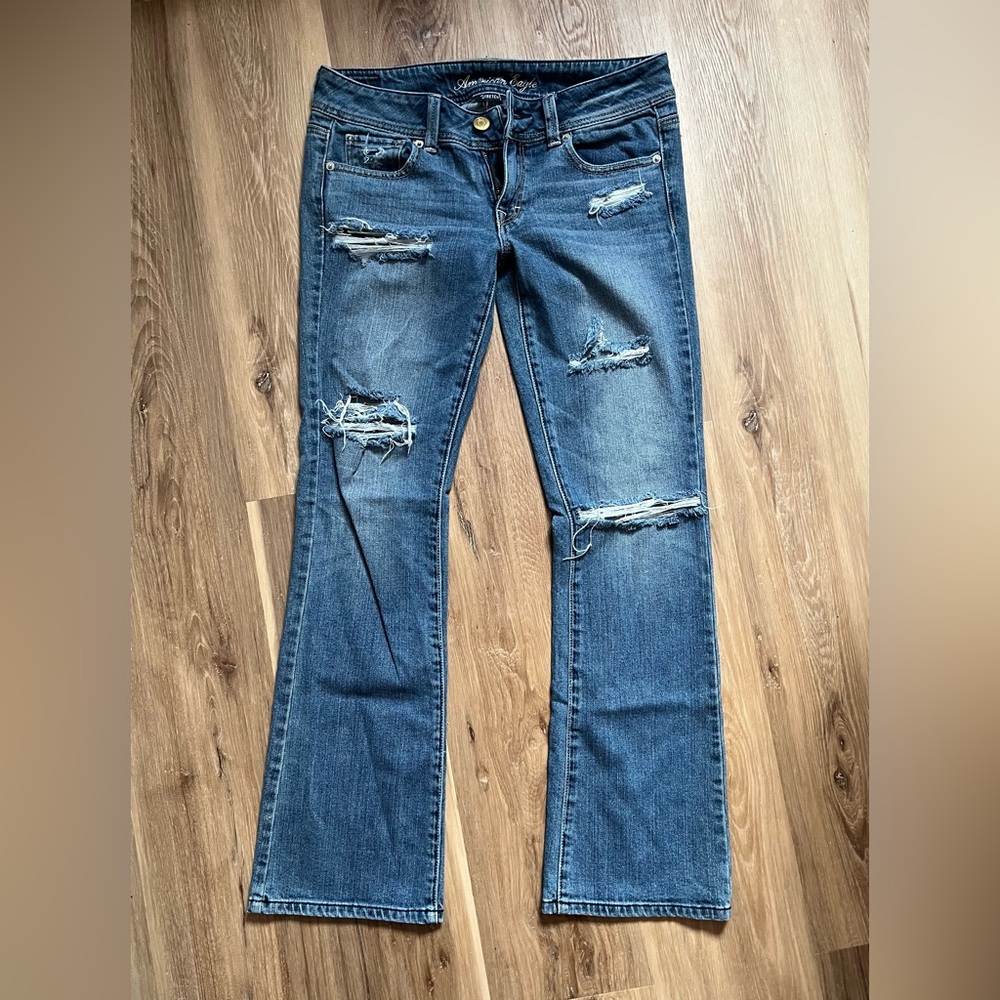 American Eagle Outfitters Distressed Original Bootcut Jeans